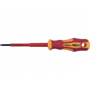 Електричарски одвртувач, PH0x75mm, VDE, CrV